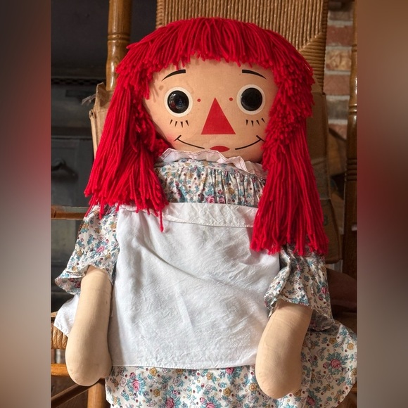 Rare Vintage 1960's XL Annabelle The Original Knickerbocker Raggedy Ann Doll - Picture 11 of 12
